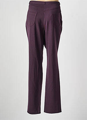 Pantalon droit stretch taille normale violet QUATTRO femme