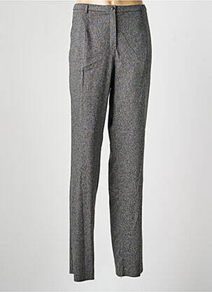 Pantalon droit fermeture zippée sous rabat boutonné taille normale gris PAUPORTÉ femme