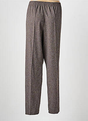 Pantalon droit stretch taille normale marron GRIFFON femme