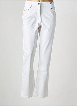 Jeans coupe droite stretch taille normale blanc OLSEN femme