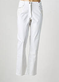 Jeans coupe droite stretch taille normale blanc OLSEN femme