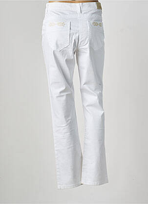 Jeans coupe droite stretch taille normale blanc OLSEN femme