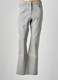Jeans coupe droite stretch taille normale gris KARTING femme