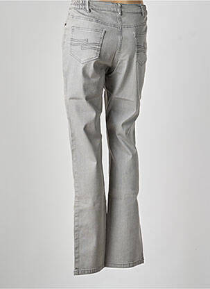 Jeans coupe droite stretch taille normale gris KARTING femme