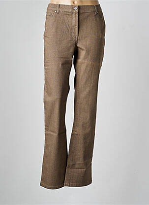 Pantalon droit stretch taille normale marron KARTING femme
