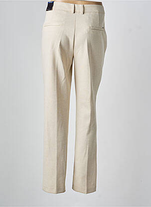 Pantalon chino tissage popeline taille normale beige TONI femme