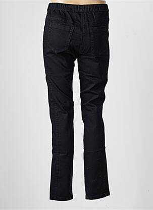 Pantalon droit taille élastique noir FRANK WALDER femme