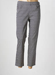 Pantalon 7/8 taille élastique bleu FRANK WALDER femme