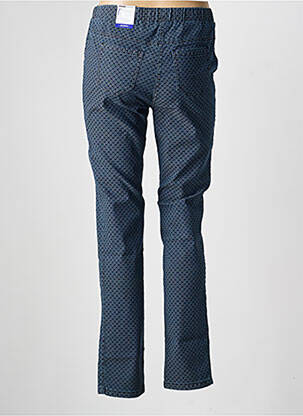 Pantalon slim taille élastique bleu FRANK WALDER femme