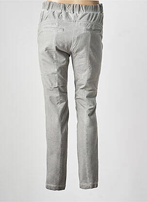 Pantalon slim taille élastique gris OLSEN femme