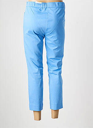 Pantalon 7/8 taille élastique bleu FRANK WALDER femme