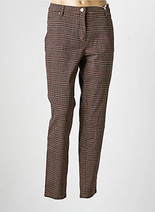 Pantalon slim poches marron TONI femme