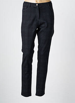 Pantalon slim stretch taille normale noir CHRISTINE LAURE femme