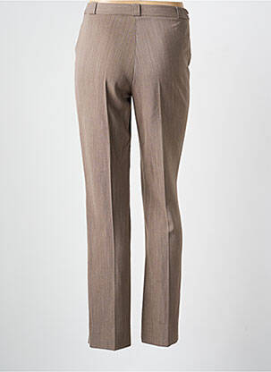 Pantalon slim taille haute taille haute marron QUATTRO femme