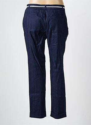Pantalon droit tissage crêpe taille normale bleu PAUPORTÉ femme