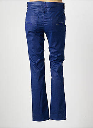 Pantalon slim tissage enduit taille normale bleu KARTING femme