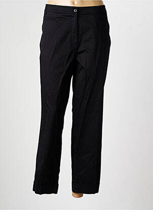 Pantalon droit tissage popeline taille normale noir OLSEN femme