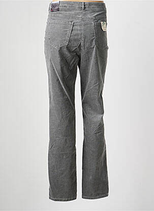 Pantalon slim tissage popeline taille normale gris TONI femme