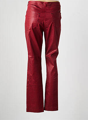 Pantalon slim tissage enduit taille normale rouge PAUSE CAFE femme