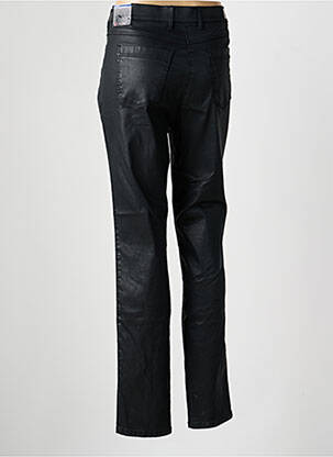 Pantalon slim tissage enduit taille normale noir TONI femme