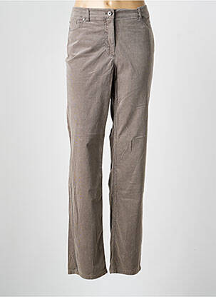 Pantalon droit stretch taille normale gris OLSEN femme