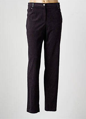 Pantalon slim stretch taille normale noir CHRISTINE LAURE femme