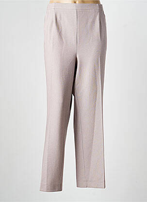 Pantalon droit taille élastique taille normale beige FINNKARELIA femme