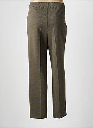 Pantalon droit tissage crêpe taille normale vert FINNKARELIA femme