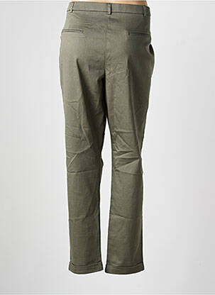 Pantalon slim taille élastique taille normale vert CHRISTINE LAURE femme