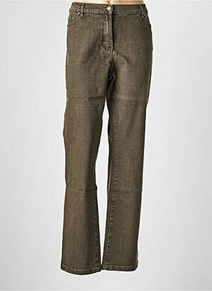 Jeans coupe slim stretch marron KARTING femme