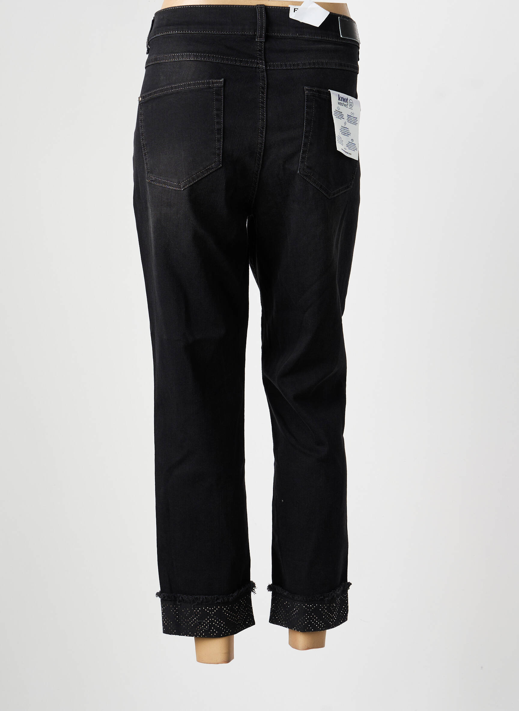 Jeans coupe slim stretch taille normale noir RABE femme