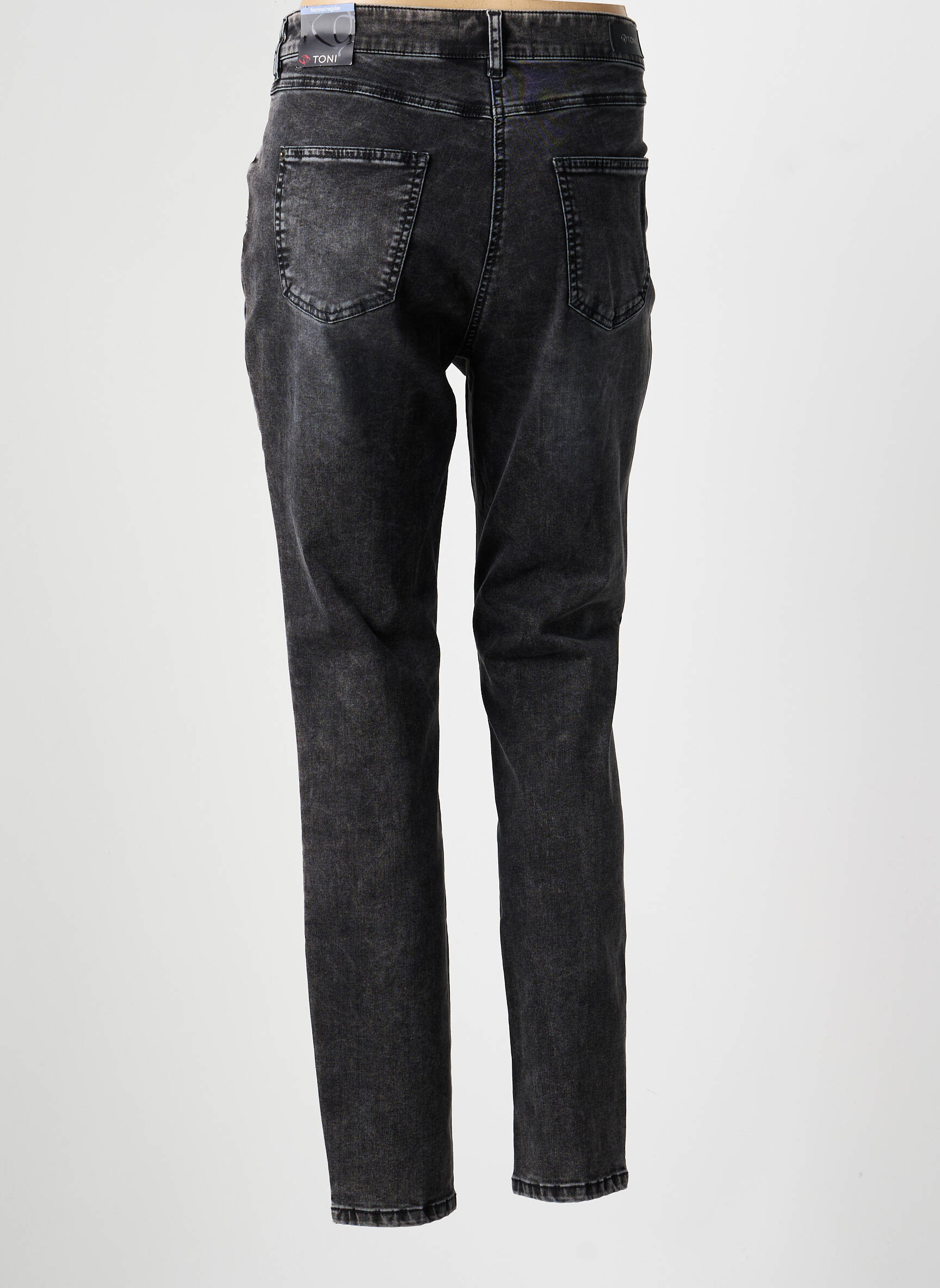 Jeans coupe slim stretch taille normale noir TONI femme