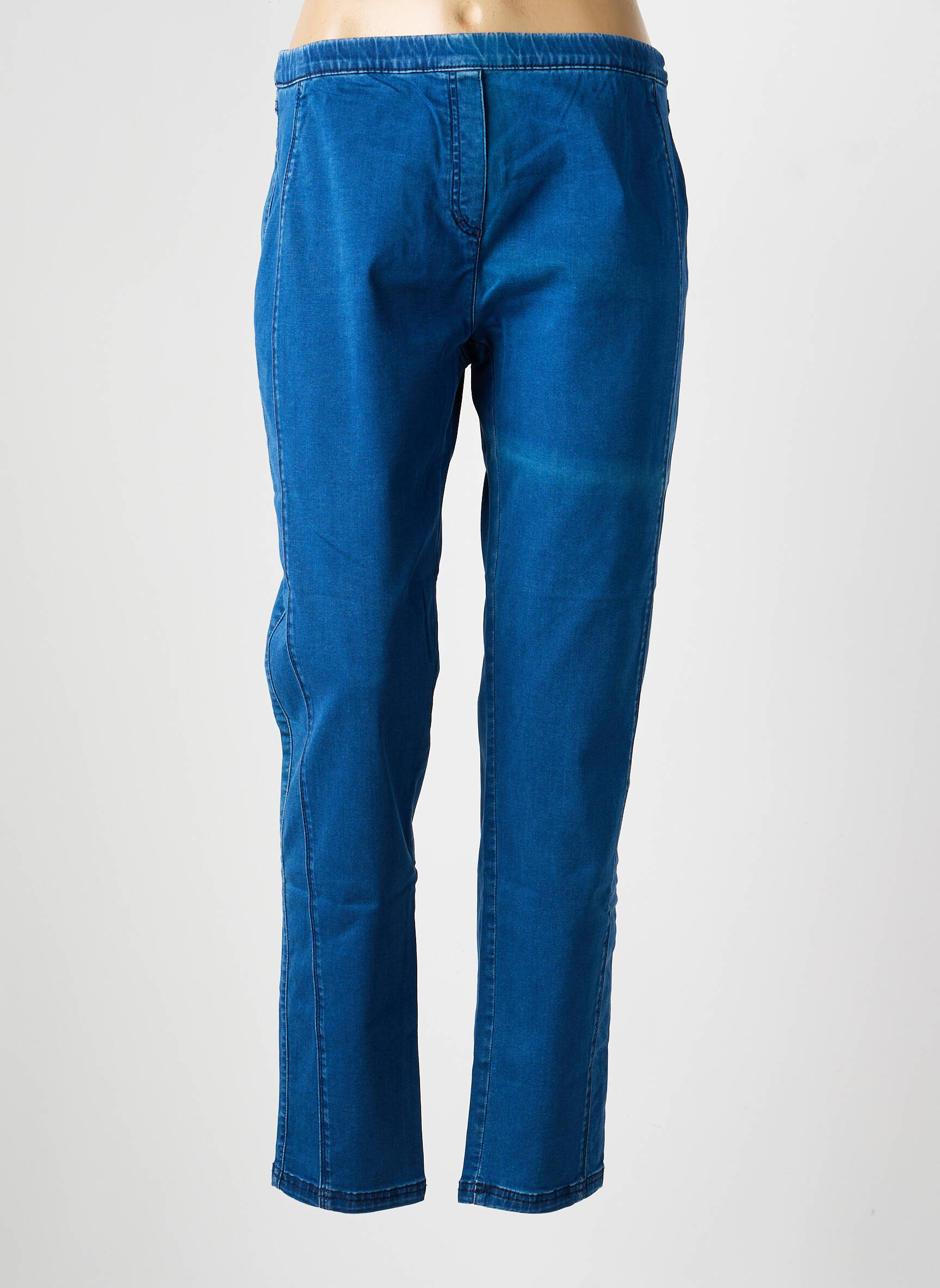 Jeans coupe slim stretch taille normale bleu PAUPORTÉ femme