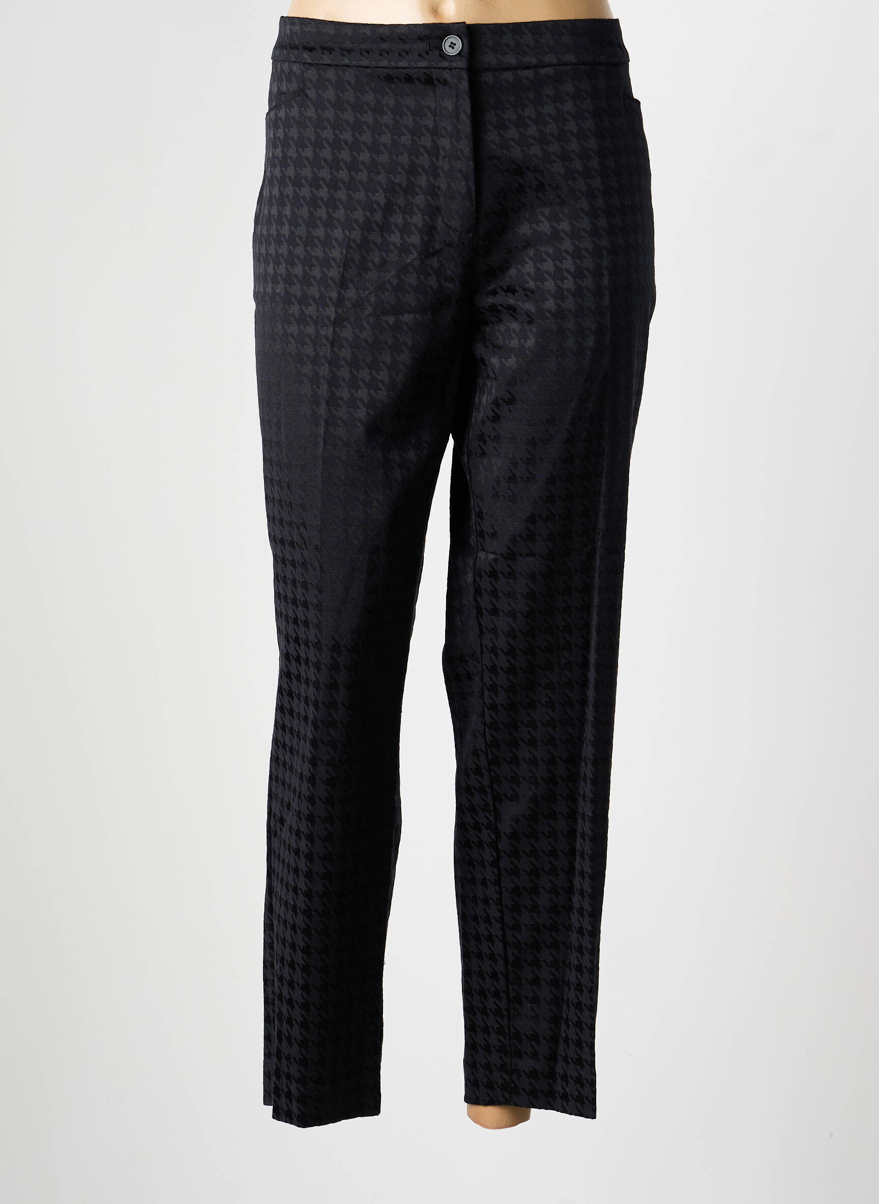 Pantalon droit stretch taille normale noir OLSEN femme