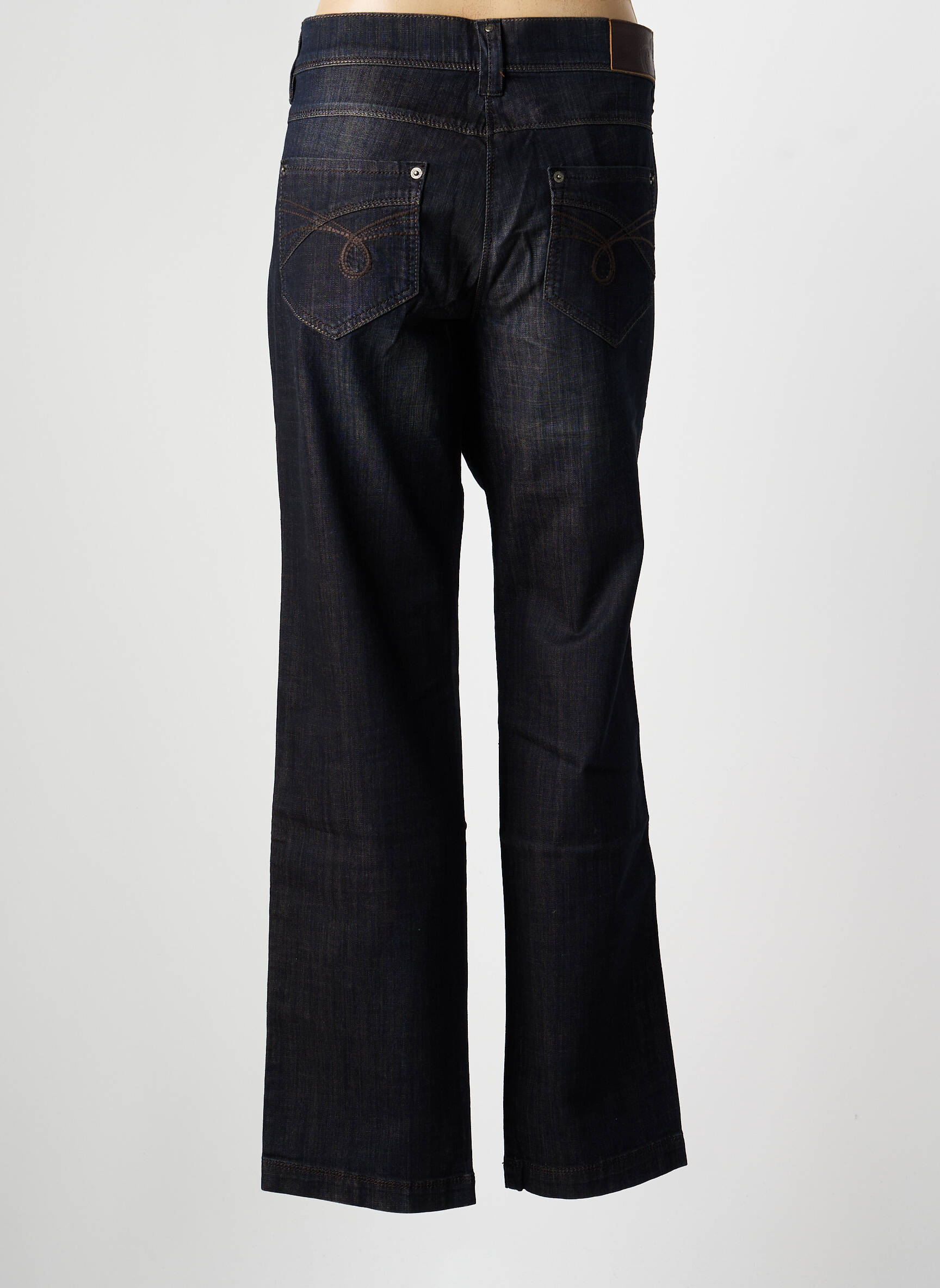 Jeans coupe droite taille normale taille normale noir OLSEN femme