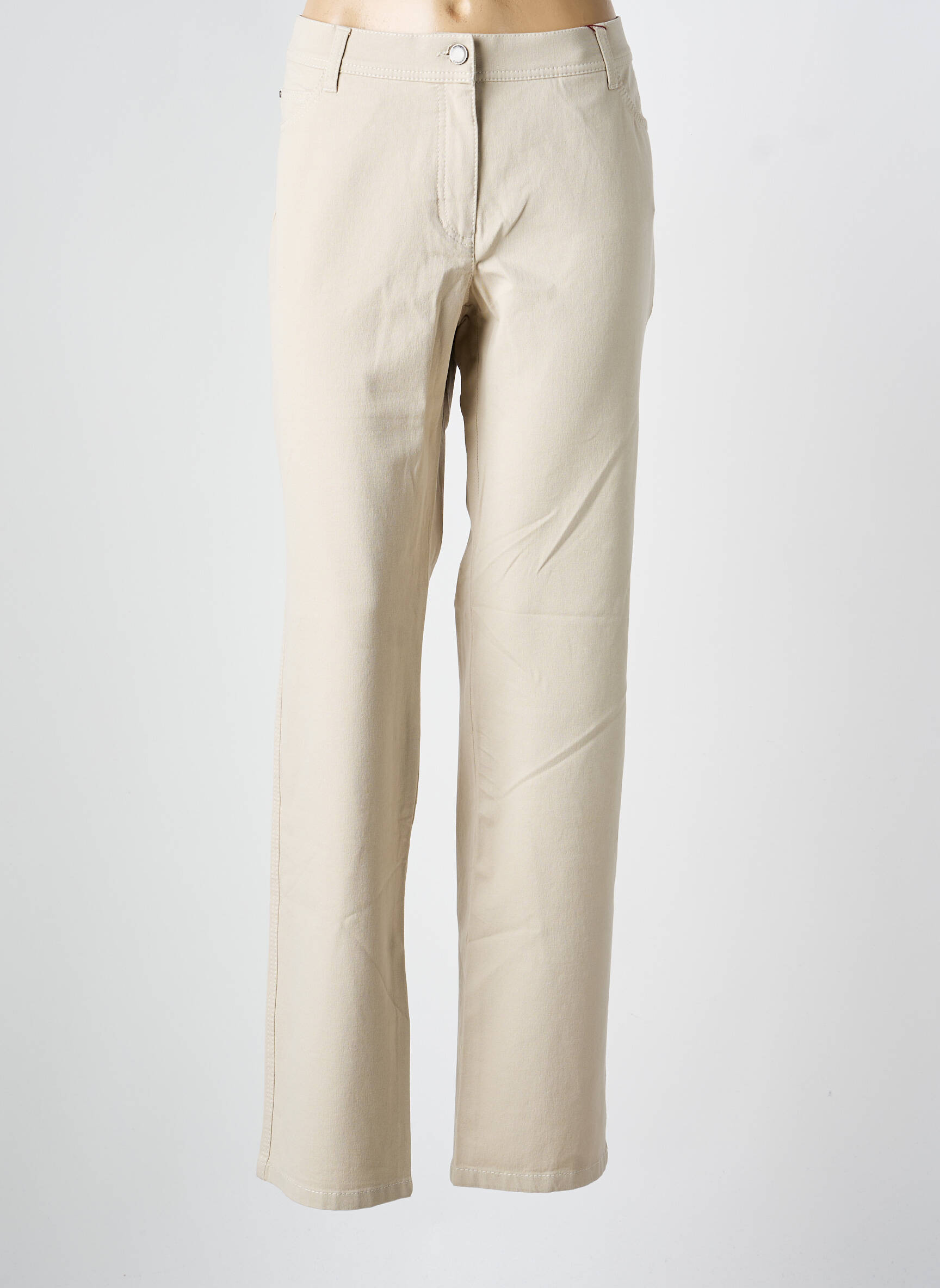 Jeans coupe droite taille normale taille normale beige OLSEN femme
