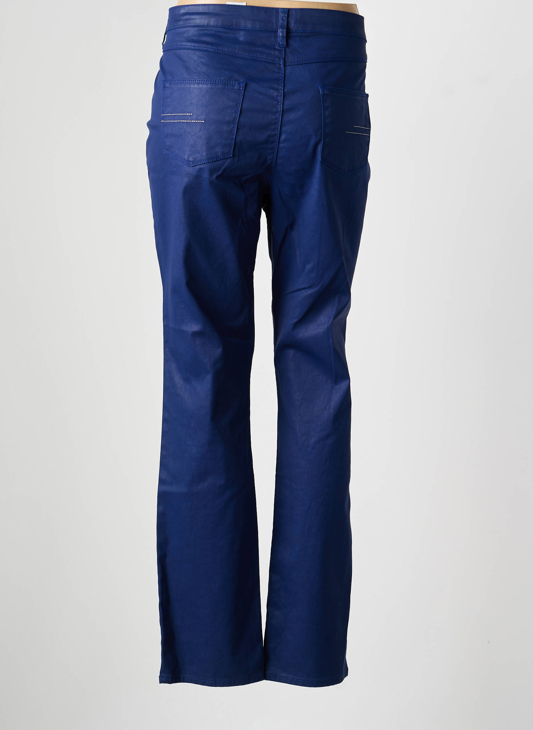 Jeans coupe slim stretch taille normale bleu PAUPORTÉ femme