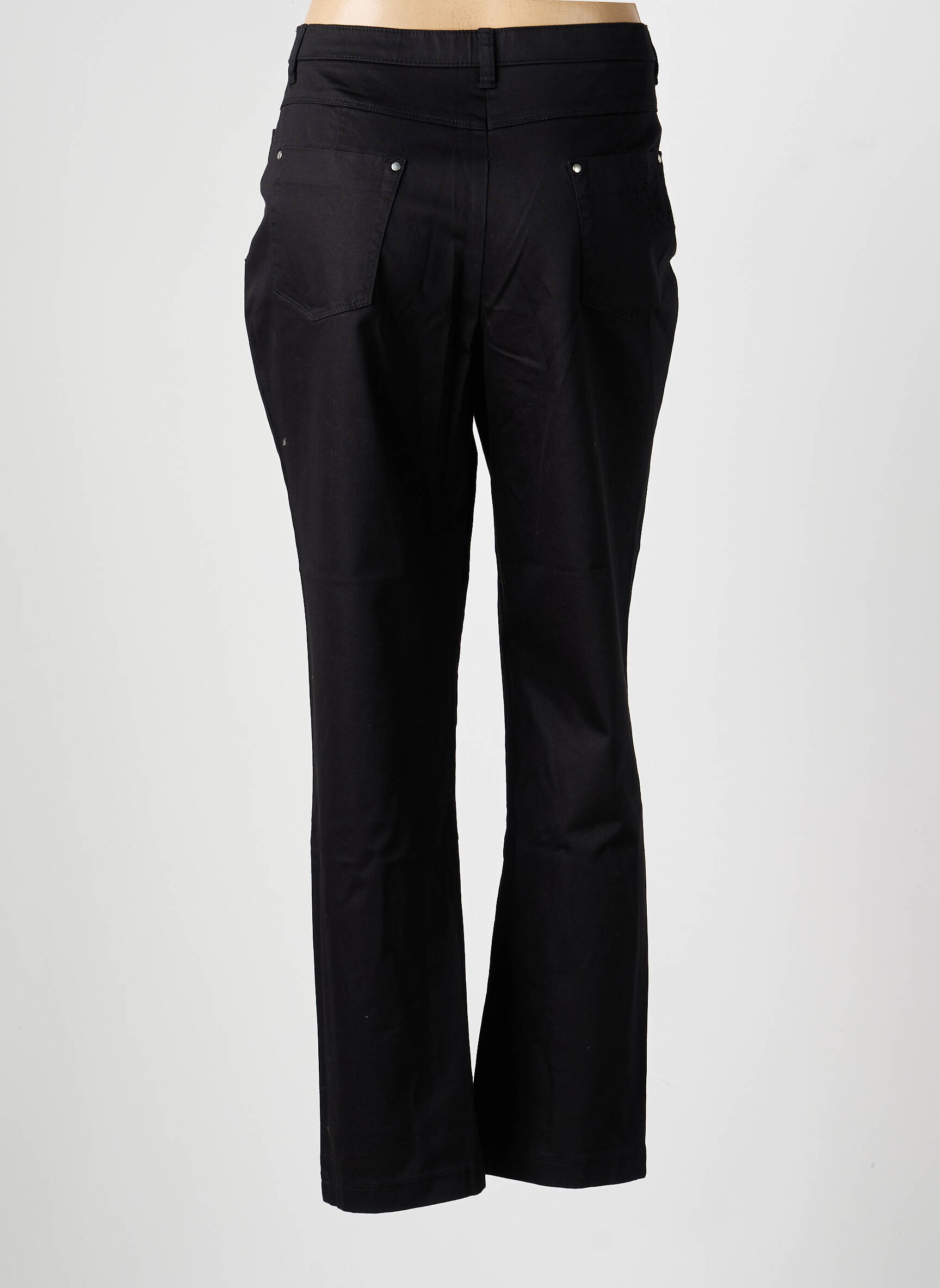 Jeans coupe slim taille normale taille normale noir CHRISTINE LAURE femme
