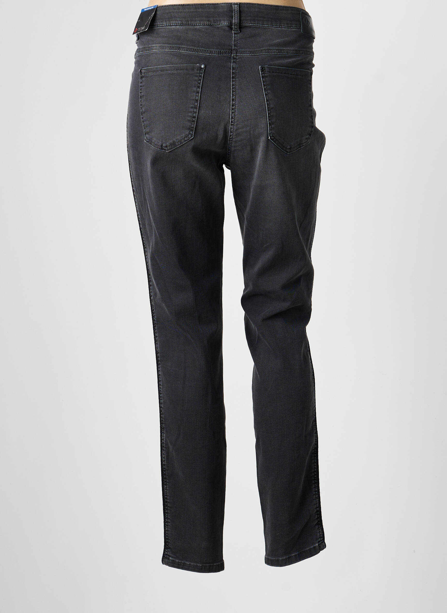 Jeans coupe slim stretch taille normale gris TONI femme