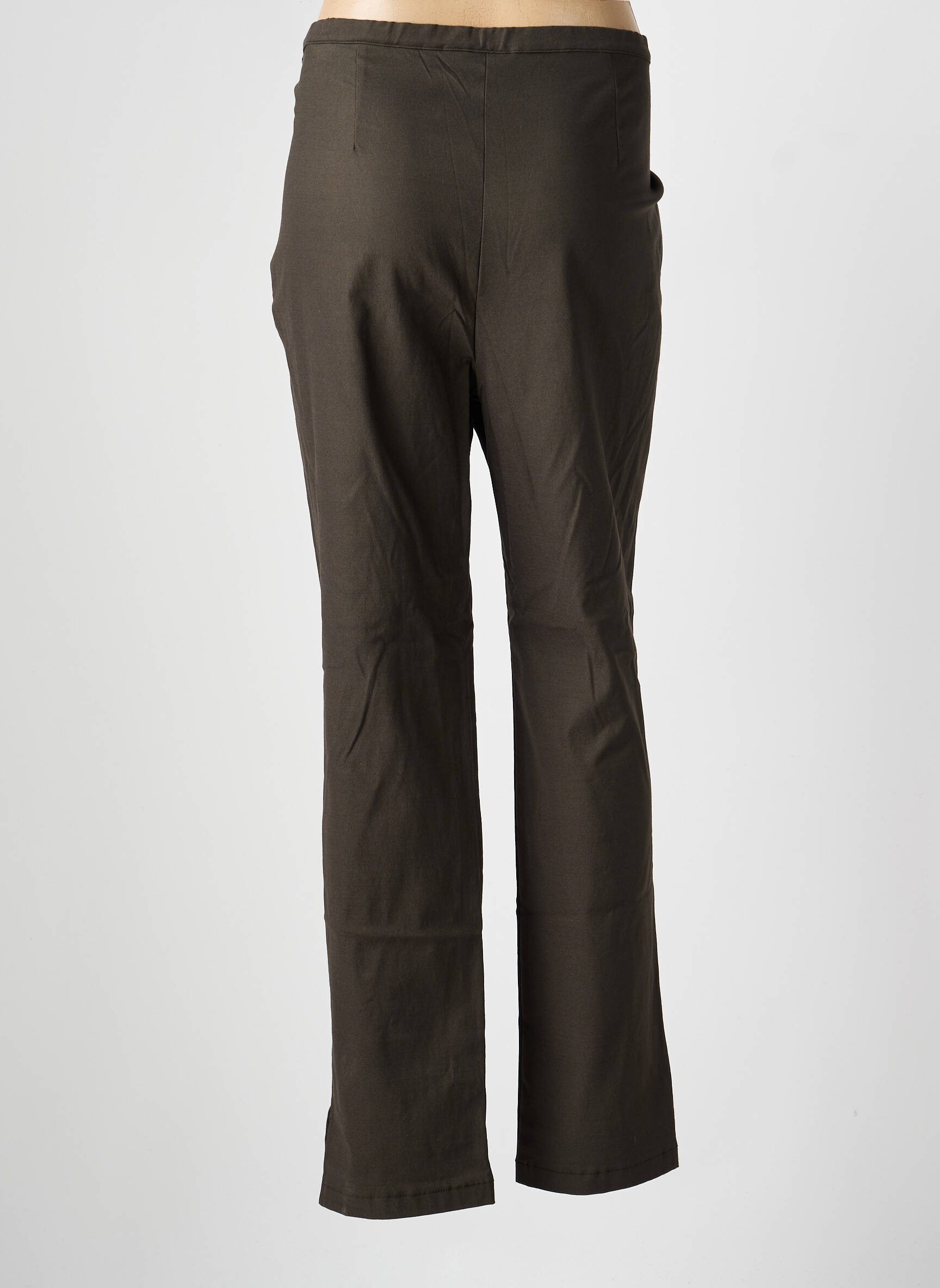 Pantalon slim stretch taille normale vert BS (BEST SELECTION) femme