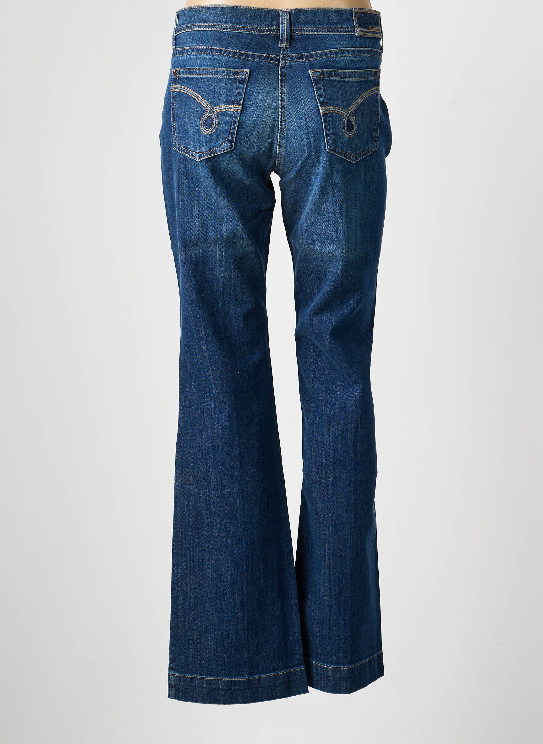 Jean coupe flare stretch taille normale bleu OLSEN femme