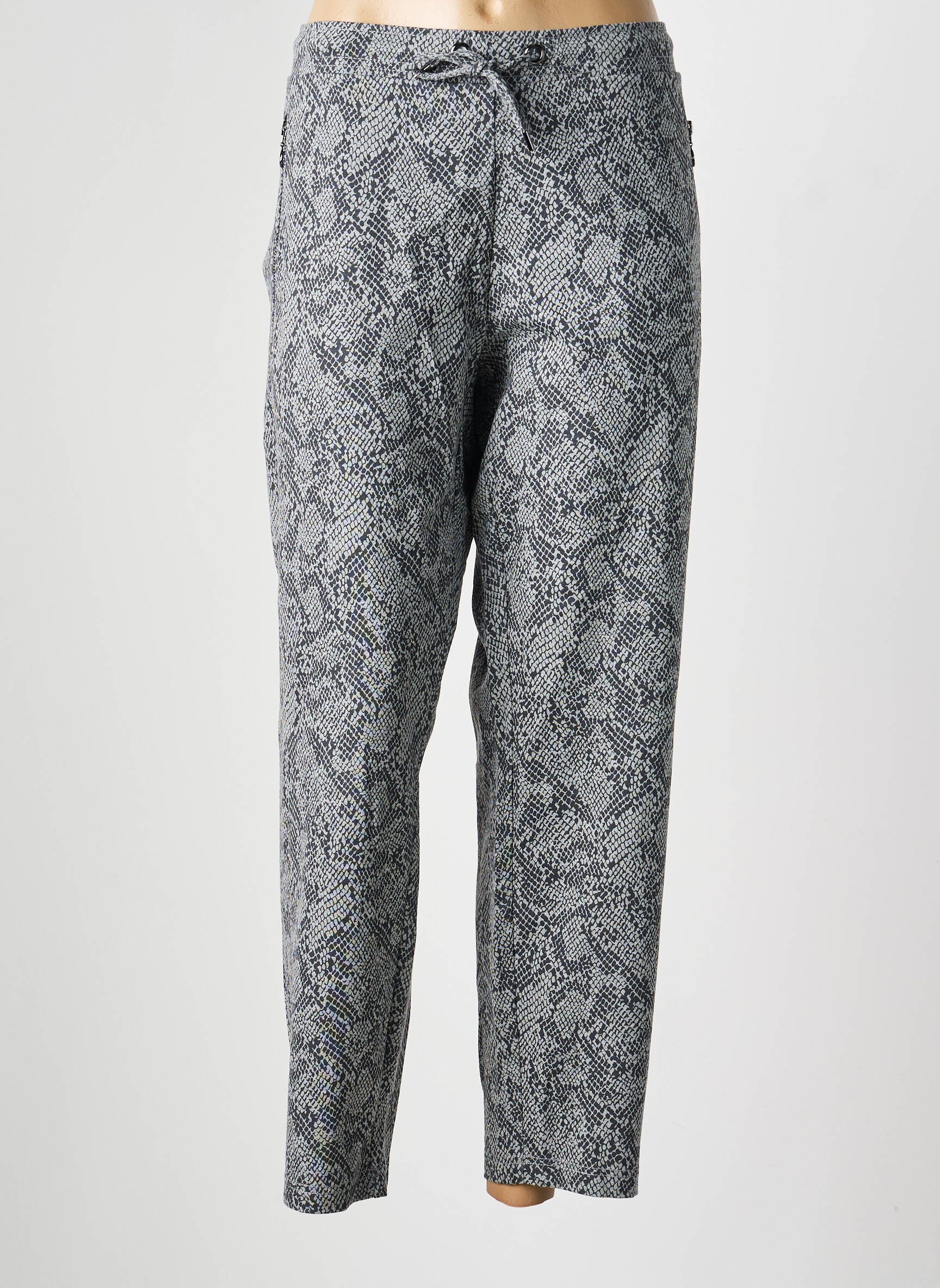 Pantalon droit stretch taille normale gris OLSEN femme