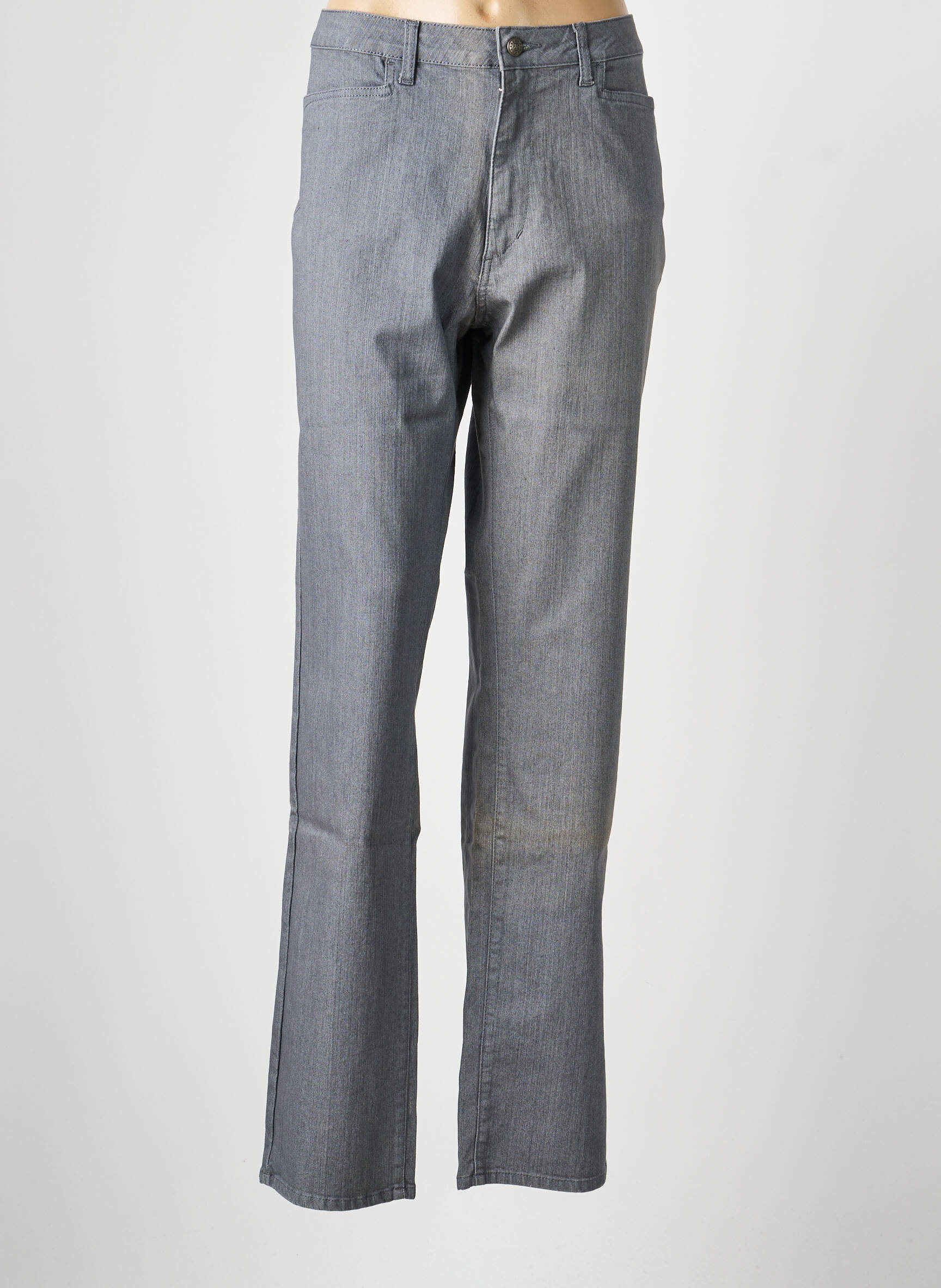 Jeans coupe slim stretch taille normale gris PAUPORTÉ femme