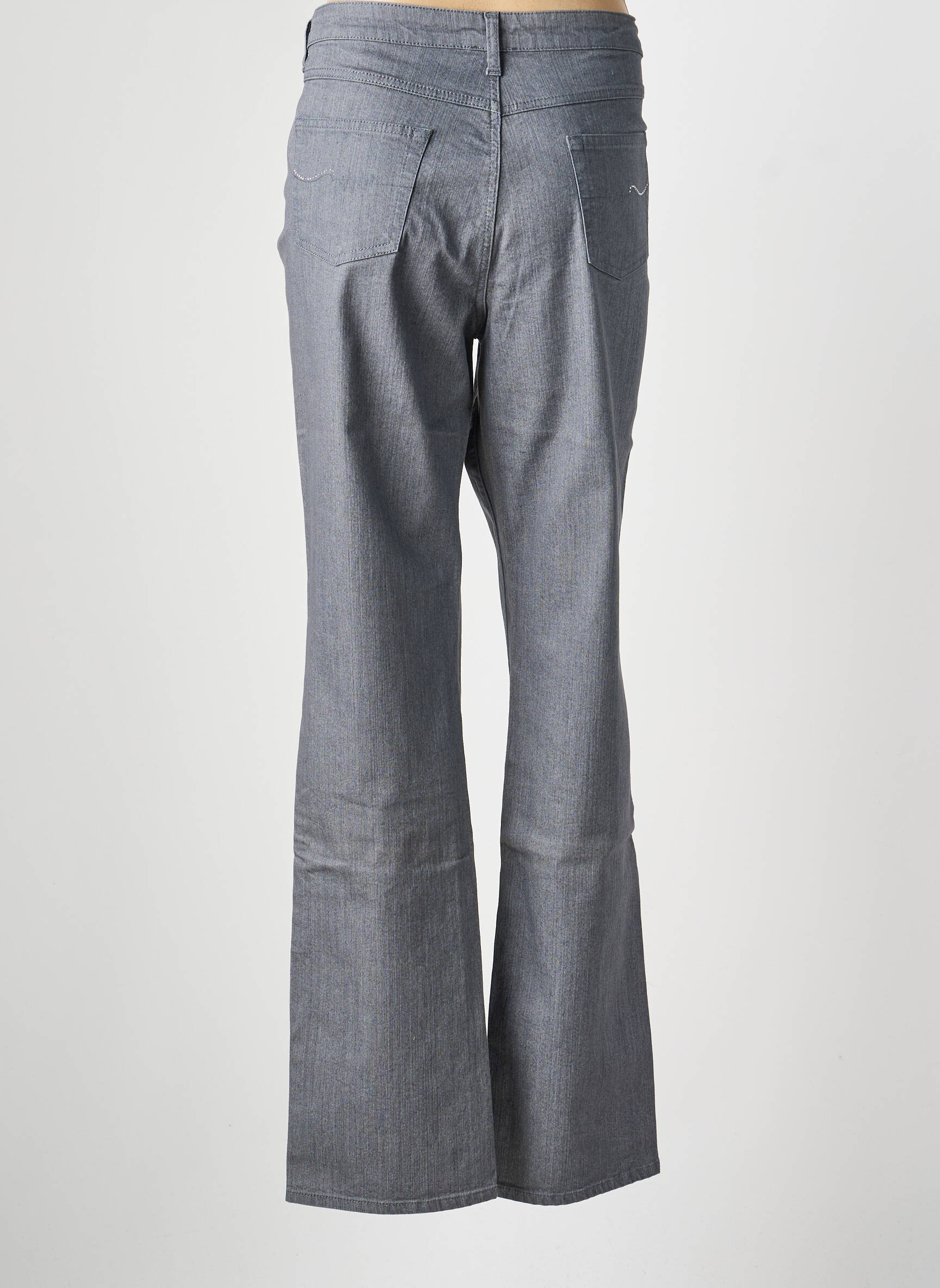 Jeans coupe slim stretch taille normale gris PAUPORTÉ femme