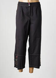 Pantalon 7/8 fermeture zippée sous rabat boutonné taille normale gris LEWINGER femme