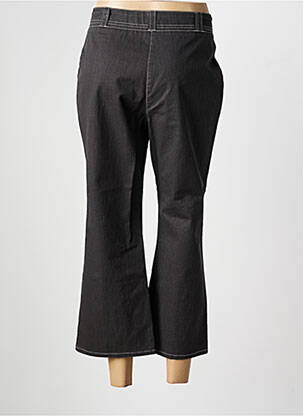 Pantalon 7/8 tissage popeline taille normale gris UN POINT C EST TOUT femme