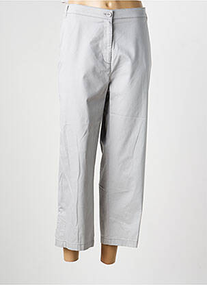 Pantalon 7/8 taille à pinces taille normale gris LEWINGER femme
