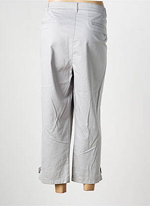 Pantalon 7/8 taille à pinces taille normale gris LEWINGER femme