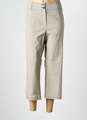 Pantacourt coupe droite taille normale beige PAUSE CAFE femme