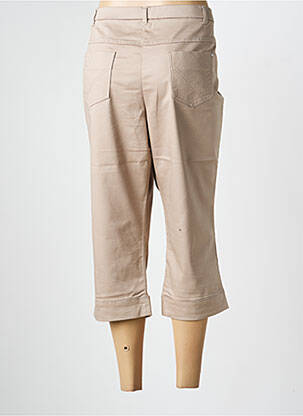 Pantacourt stretch taille normale marron CHRISTINE LAURE femme